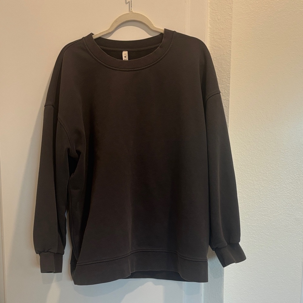 lululemon athletica Dark Gray Crewneck Sweater